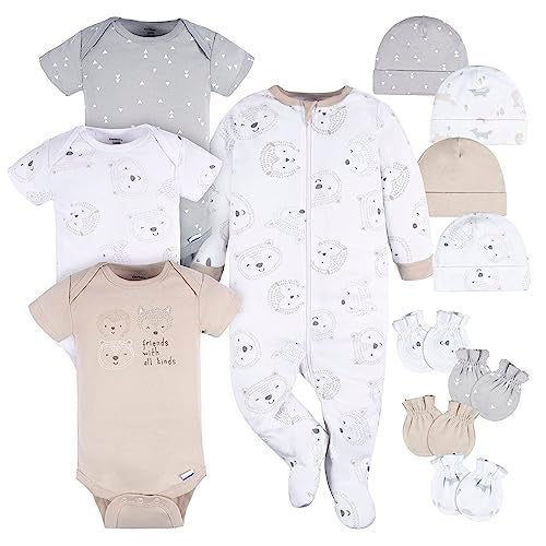Gerber Baby Boys 12 Piece Layette Gift Set, Woodland, 6-9 Months - Image 1