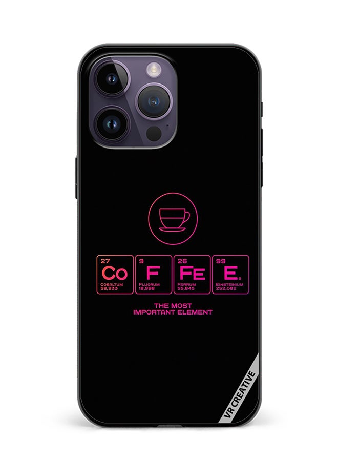 VR CREATIVE Protective Case Cover For Apple iPhone 16 Pro Coffee Design Multicolour - Image 1