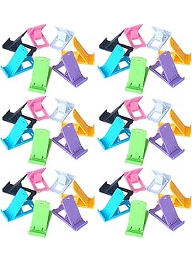 Foldable Cell Phone Holder Desktop Stand Adjustable Portable Mobile Folding Rack 50pcs Random Color - Image 1