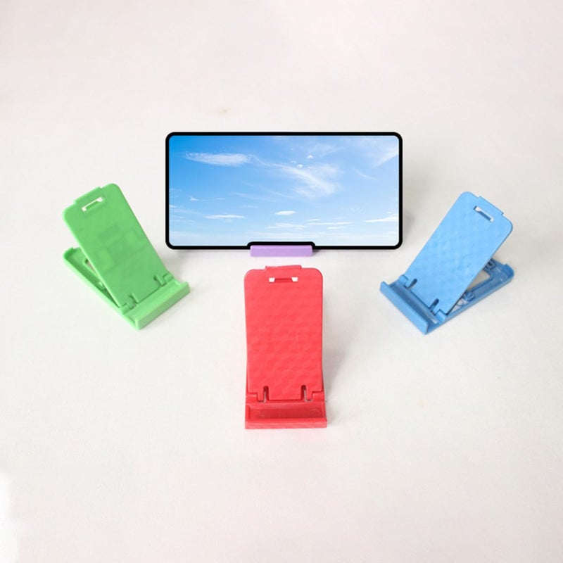Foldable Cell Phone Holder Desktop Stand Adjustable Portable Mobile Folding Rack 50pcs Random Color - Image 3