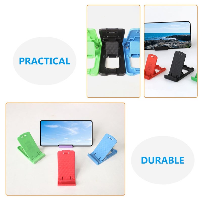 Foldable Cell Phone Holder Desktop Stand Adjustable Portable Mobile Folding Rack 50pcs Random Color - Image 5