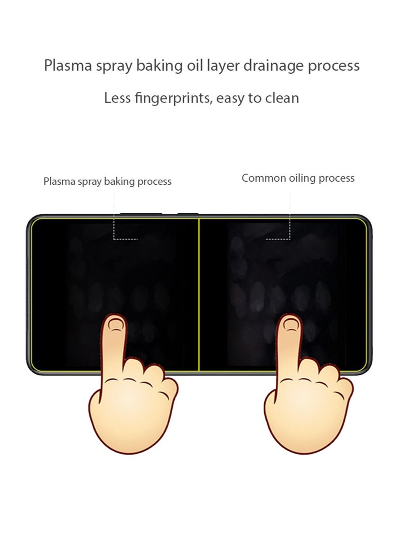 2 -Pack Tecno Spark 10 Pro Screen Protector, Tempered Glass [Full Adhesive][Full Coverage] [Bubble-Free] [Anti Scratch] HD Clear High Responsive for Tecno Spark 10 Pro