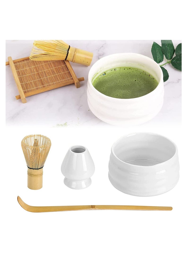 SYOSI Japanese Matcha Tea Set - Authentic Matcha Ceremony Accessories: Matcha Whisk, Ceramic Bowl and Whisk Holder, Traditional Scoop - The Perfect Set for Traditional Matcha Preparation - Image 1