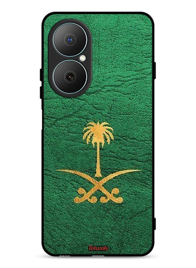 Huawei Nova Y73 Protective Case Cover Kingdom Of Saudi Arabia Sign On Leather