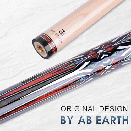 AB Earth 36 Inch 42 Inch 48 Inch Short Pool Cue Stick for Kids Canadian Maple Billiard Cues for Tight Spaces Grey 42 - Image 3