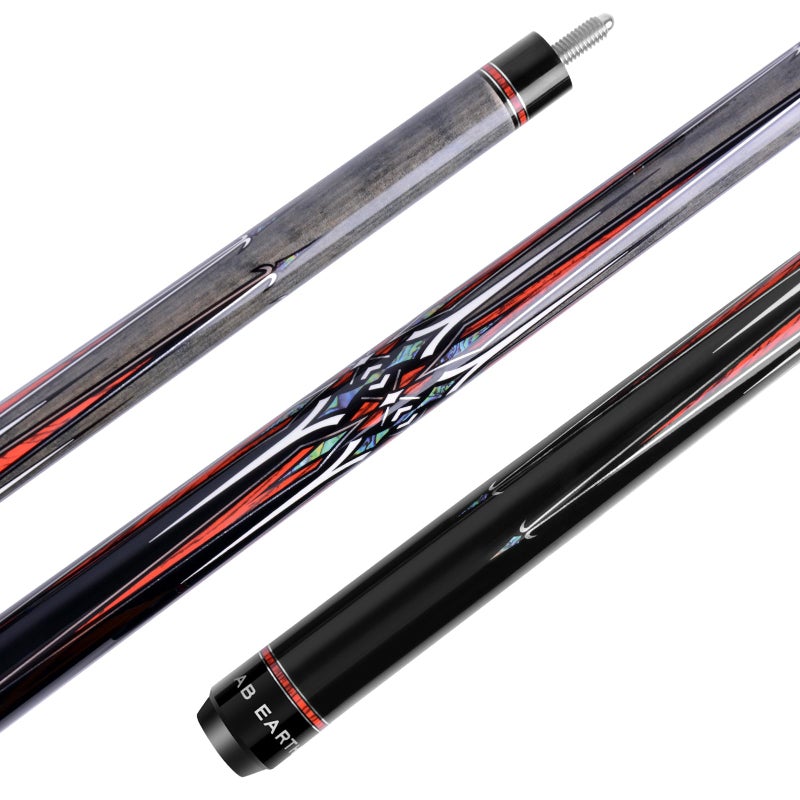 AB Earth 36 Inch 42 Inch 48 Inch Short Pool Cue Stick for Kids Canadian Maple Billiard Cues for Tight Spaces Grey 42 - Image 2