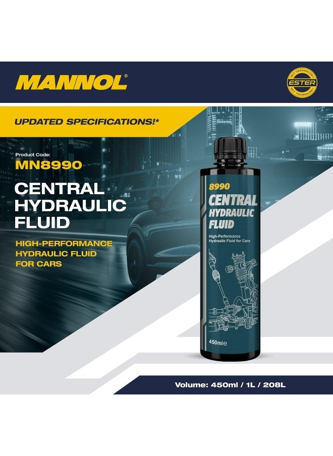 MANNOL MANNOL 8990 - Car Central Hydraulic Fluid For Power Steering Suspension Systems Shock Absorbers Air conditioning Pumps - 500 ml  - Image 2
