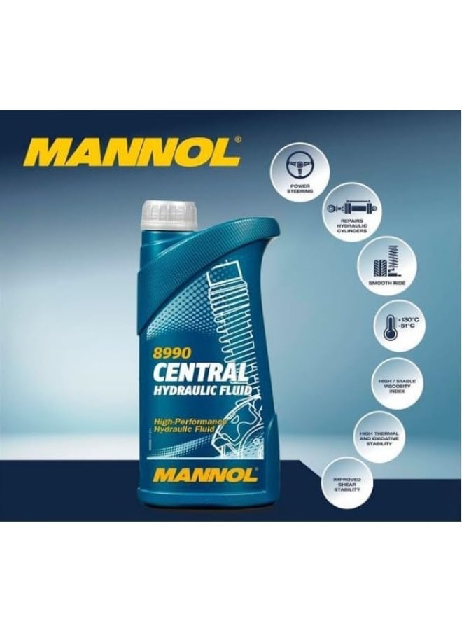 MANNOL MANNOL 8990 - Car Central Hydraulic Fluid For Power Steering Suspension Systems Shock Absorbers Air conditioning Pumps - 500 ml  - Image 3