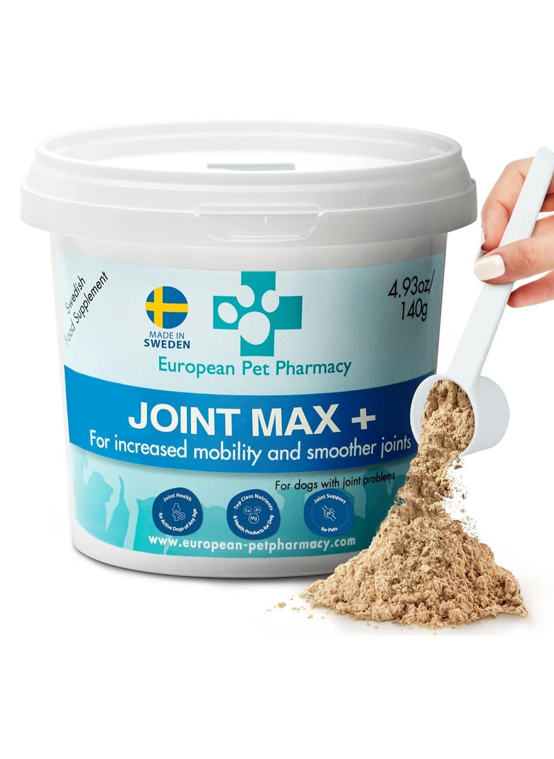 EUROPEAN Dog Joint Supplements Cat Joint Supplement Nutrient Dense Formula with Green Lipped Mussel for Dogs Cats for Recovery Mobility All Ages 140g Powder  - Image 1