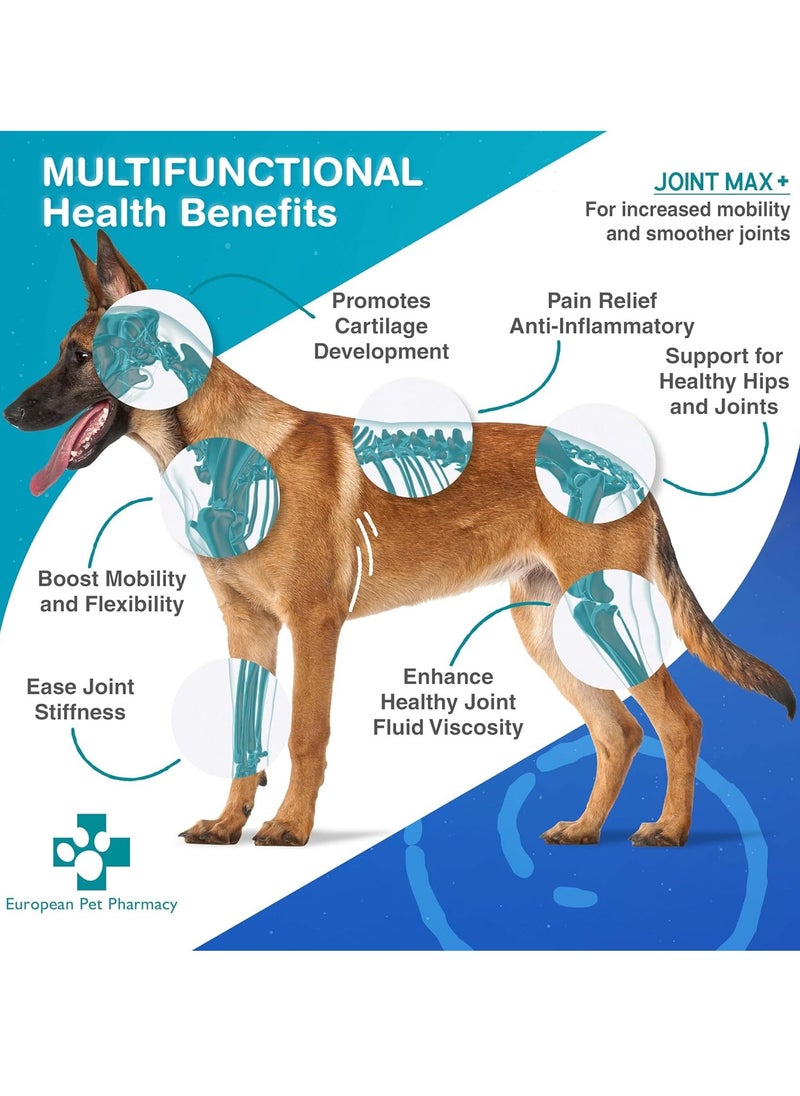 EUROPEAN Dog Joint Supplements Cat Joint Supplement Nutrient Dense Formula with Green Lipped Mussel for Dogs Cats for Recovery Mobility All Ages 140g Powder  - Image 2