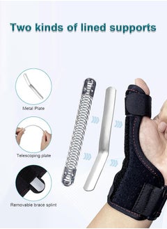 Polish'D Thumb Splint with Wrist Support Brace-Thumb Brace for Carpal Tunnel or Tendonitis Pain Relief,Wrist Brace Fits Both Left and Right Hands  - Image 3