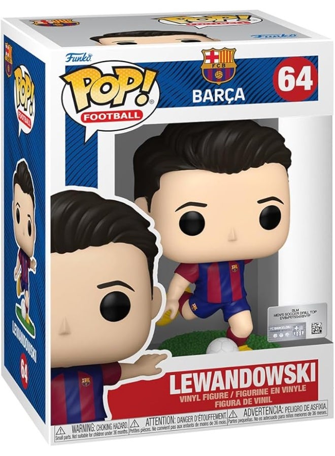 Funko Pop! Football: Barcelona - Robert Lewandowski - Barcelona FC - Collectable Vinyl Figure - Image 1