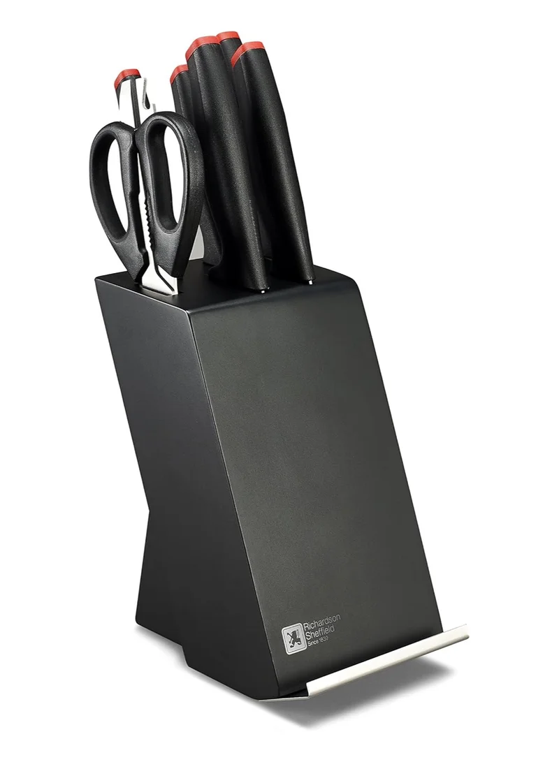 Richardson Sheffield Laser Cuisine 6pc Block Black
