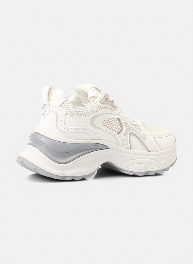 Dejavu Shoes GOR-DVTX-005 Plain Casual Flat Sneakers For Women - Image 3