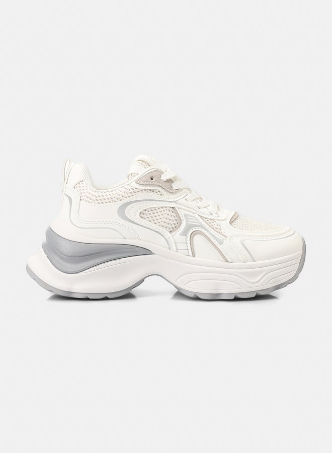 Dejavu Shoes GOR-DVTX-005 Plain Casual Flat Sneakers For Women - Image 2