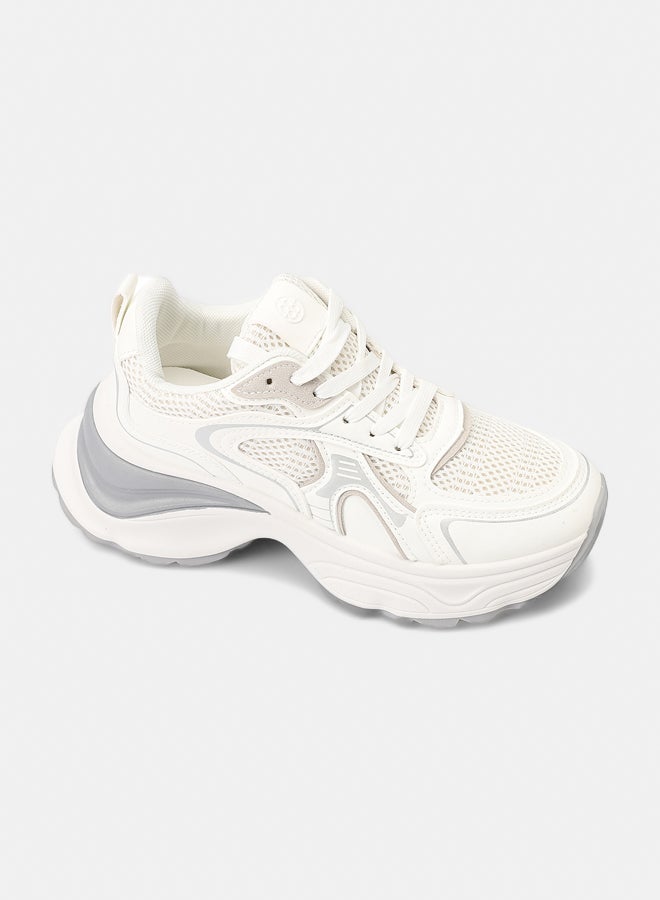 Dejavu Shoes GOR-DVTX-005 Plain Casual Flat Sneakers For Women - Image 1