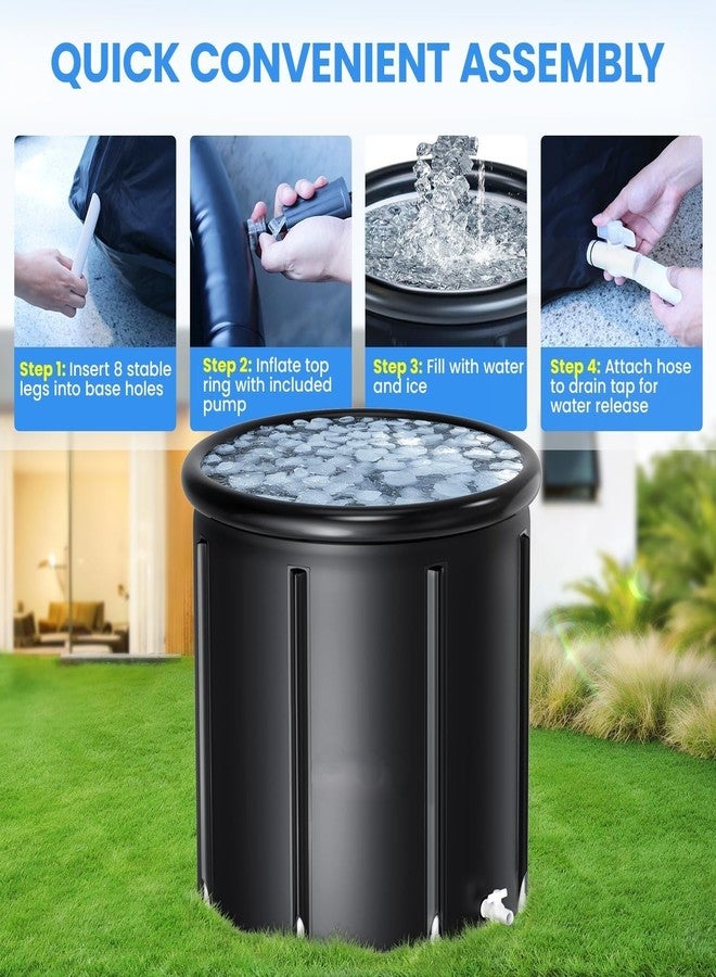 Suicune Ice Bath Tub, Ice Cold Plunge Tub Cold Water Plunge for Athletes Recovery, Multiple Layered Ice Pod Barrel, Inflatable Icebath Tub at Home - Image 4