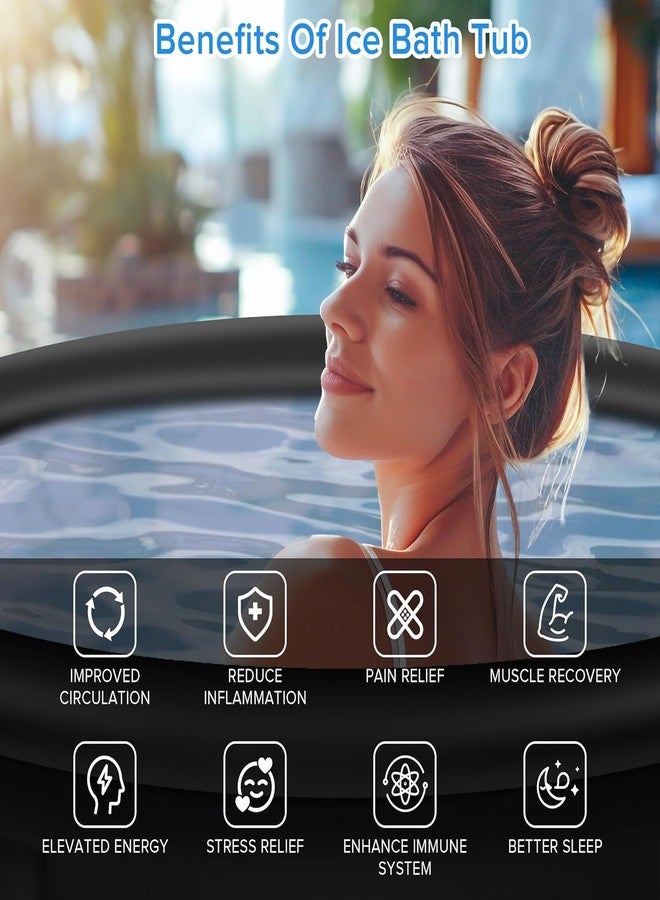 Suicune Ice Bath Tub, Ice Cold Plunge Tub Cold Water Plunge for Athletes Recovery, Multiple Layered Ice Pod Barrel, Inflatable Icebath Tub at Home - Image 3