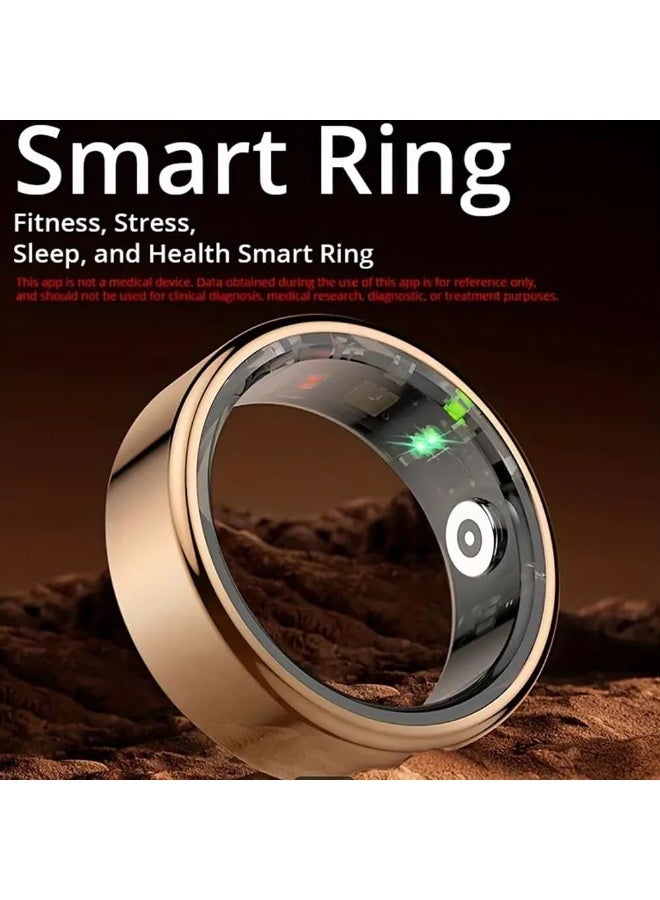 MERLIN Smart Ring for Men & Women– Sleep & Fitness Tracker with Heart Rate, HRV, Stress & Recovery Monitoring | Wearable with Long Battery Life (Gold,Size- 8) - Image 2