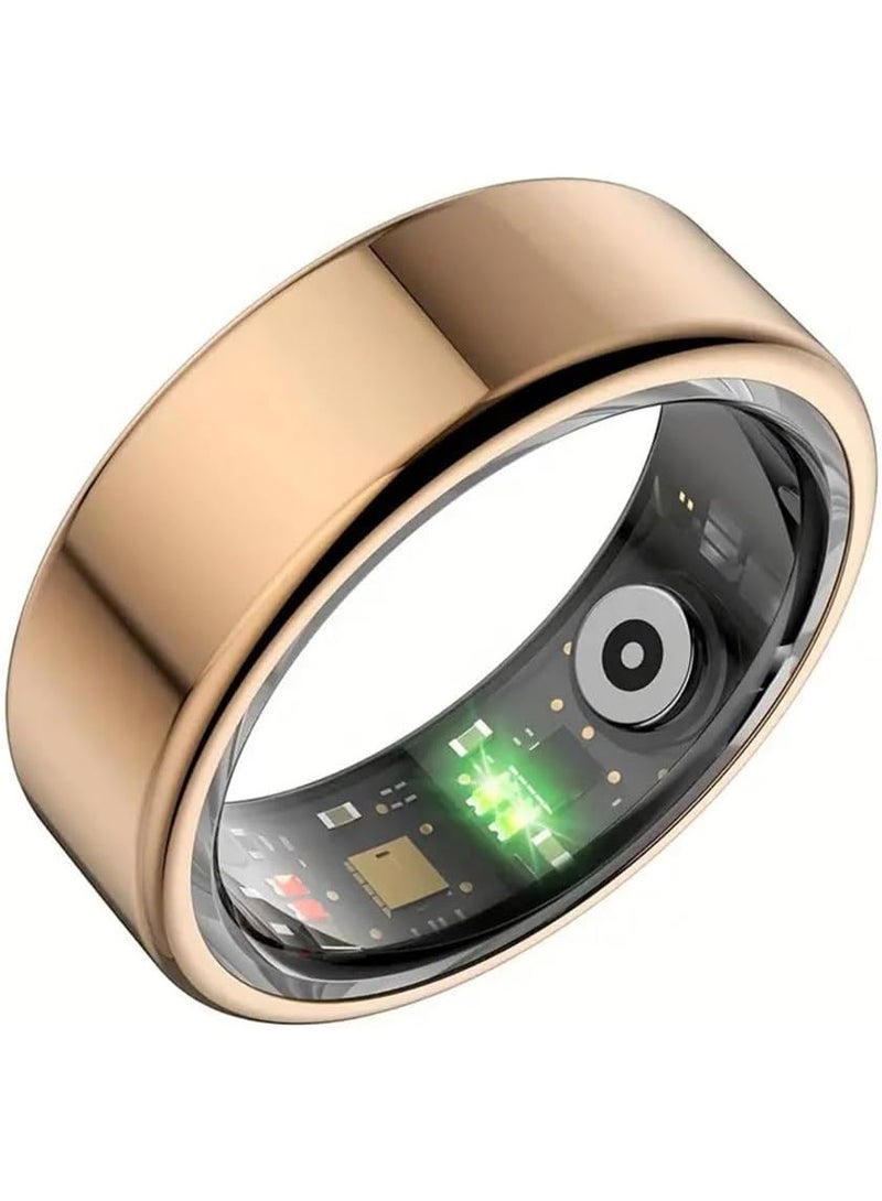 MERLIN Smart Ring for Men & Women– Sleep & Fitness Tracker with Heart Rate, HRV, Stress & Recovery Monitoring | Wearable with Long Battery Life (Gold,Size- 8) - Image 1
