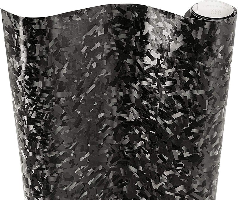VViViD+ Forged Composite Carbon Vinyl Wrap Roll (1.49ft x 5ft, Black) - Image 1