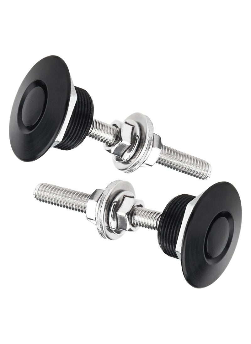 Excefore - Quick Latch Hood Pins, Quick Release Lock Latch Bumper, Bumper Quick Release Latch Fastener Push Button Bonnet 1.25 inch Universal Aluminum Vehicle Quick Latch Hood Pins Locking - Image 1