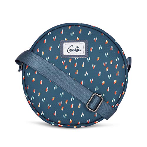 Genie Spritz Navy Blue 2 Ltrs Circle Sling Bag For Girls/Women - Image 1