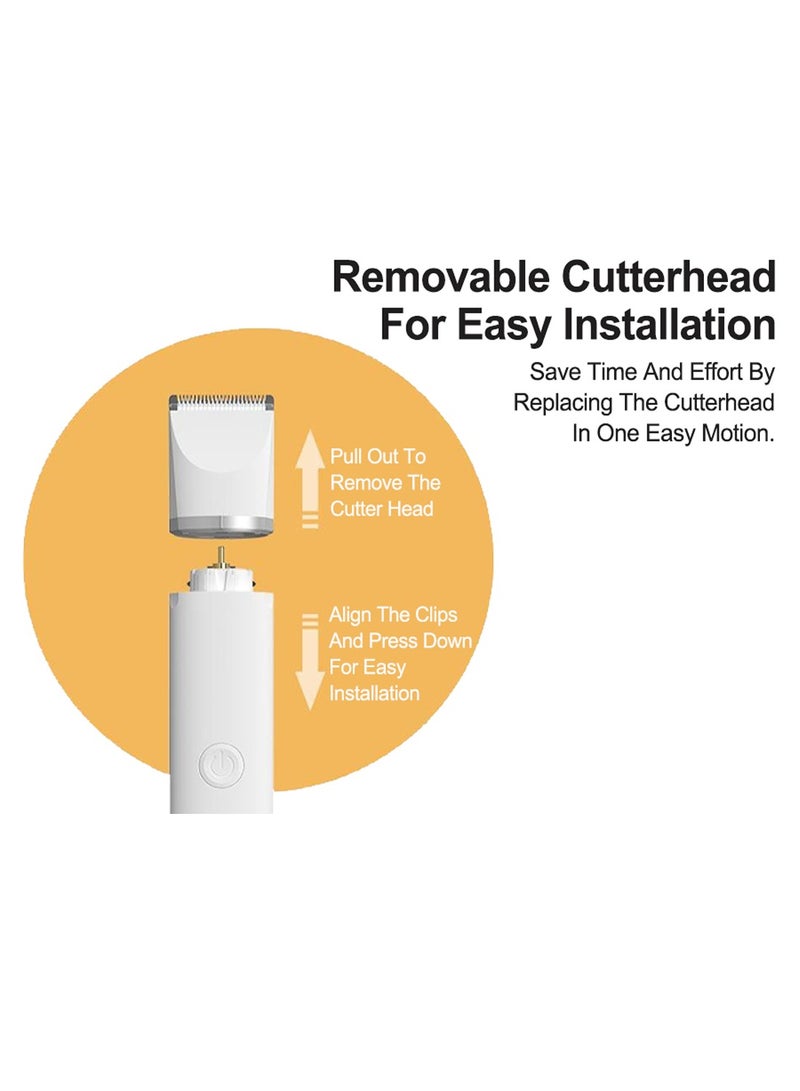 Electric Pet Trimmer Set Pet Multifunction Shaver Cat Dog Hair Clipper USB Rechargeable Pet Grooming Hair Clipper With 4 Different Trimmers 4 Limiting Combs 1 Cleaning brush 1 USB Cable - Image 2