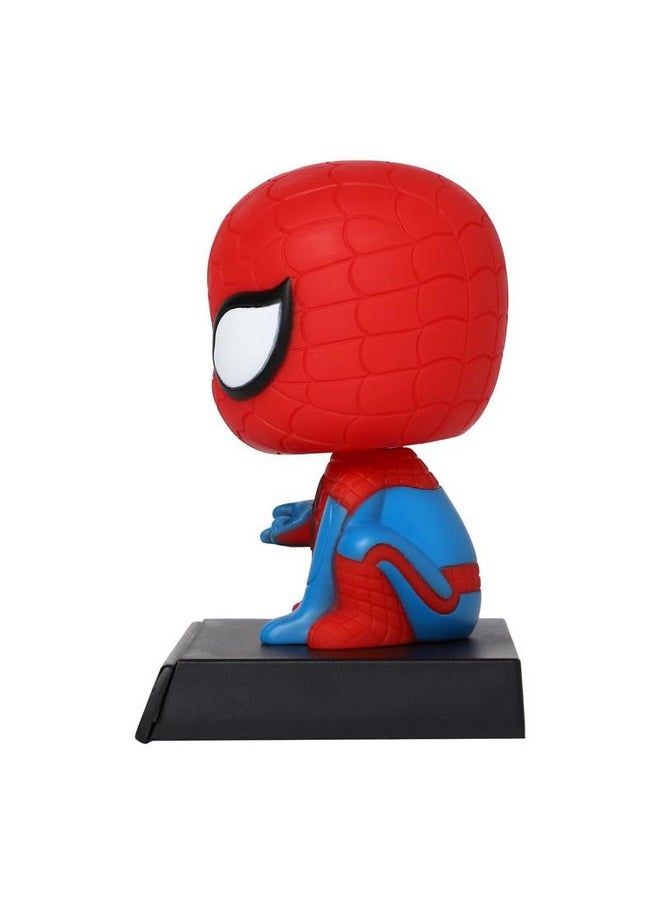 TechPro Techpro Super Hero Action Figure Limited Edition Bobblehead with Mobile Holder for Car Dashboard, Office Desk & Study Table- (Spider Man)  - Image 3