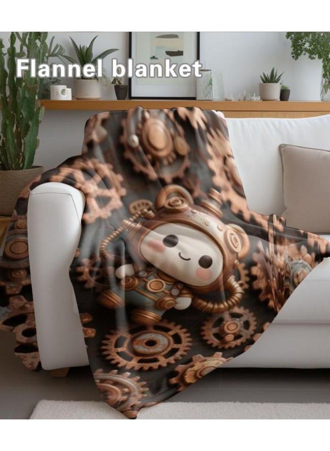 general Flannel thin blanket (warm and comfortable, suitable for sleep, gaming, dust removal and sandproof) 150cm*200cm - 205 - Image 5