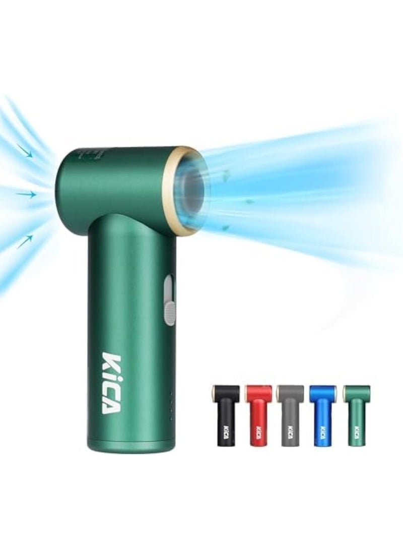 KiCA Jet Fan Mini Portable Turbo Fan 3000mAh Green - Image 1