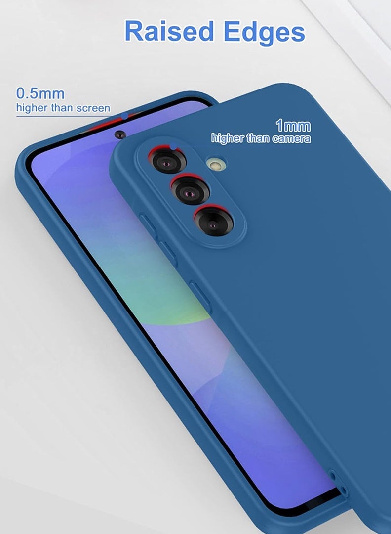 HOMIVA Compatible with A55 6.6 Inch Case, Premium Matte PC [Soft Anti-Scratch] Shockproof Protective Slim Phone Cover for A55 2024, Blue - Image 3