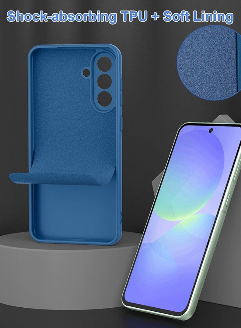 HOMIVA Compatible with A55 6.6 Inch Case, Premium Matte PC [Soft Anti-Scratch] Shockproof Protective Slim Phone Cover for A55 2024, Blue - Image 5