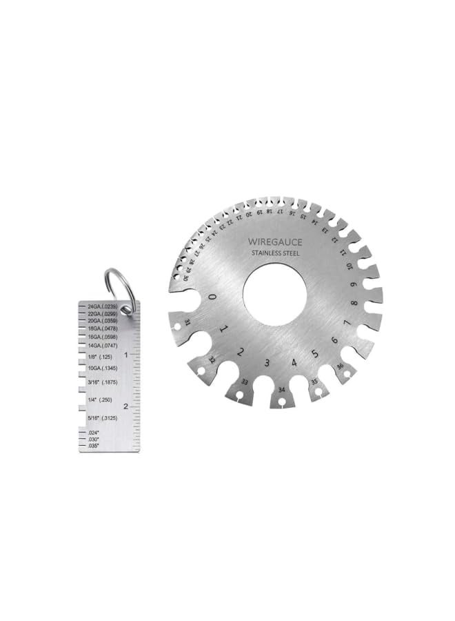 PROMASS 3pcs Gauge Metal Sheet Thickness Gauge Metal Gauge Tool Stainless Steel Thickness Gauge ONE-Sided Material - Image 4