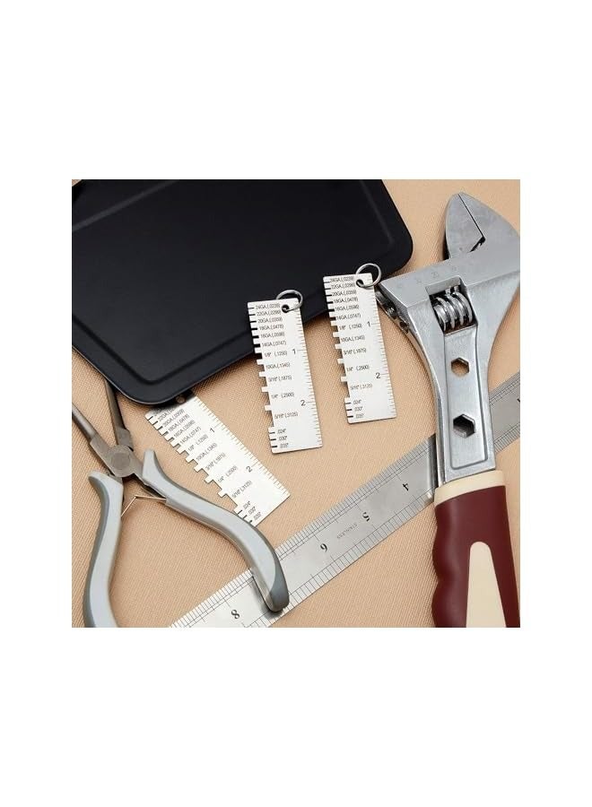 PROMASS 3pcs Gauge Metal Sheet Thickness Gauge Metal Gauge Tool Stainless Steel Thickness Gauge ONE-Sided Material - Image 5