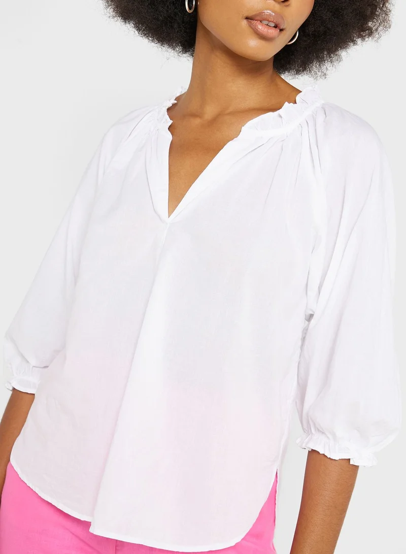 NEW LOOK Balloon Sleeve Button Down Shirt
