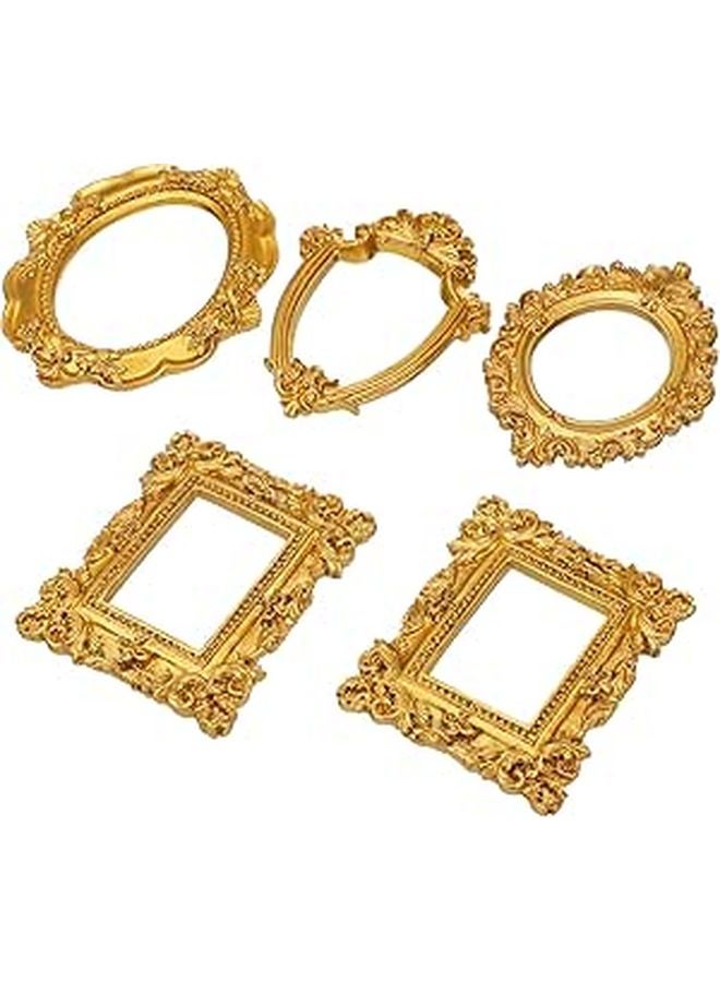 Vintage Wooden Photo Frame Set Of 5 For Home Decor Shop Display And Photography Props - Image 1