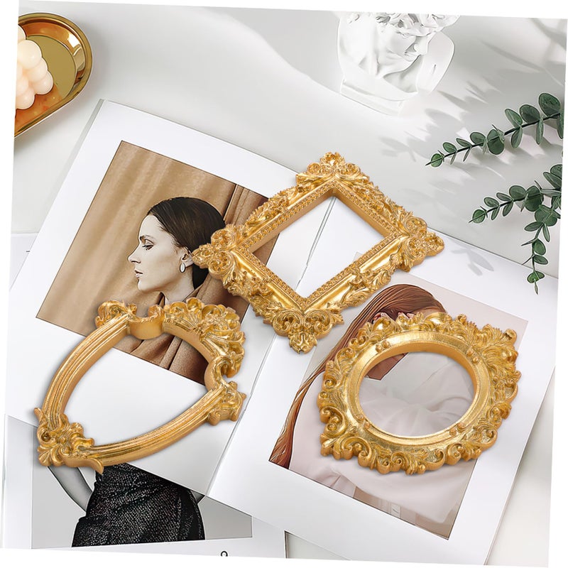 Vintage Wooden Photo Frame Set Of 5 For Home Decor Shop Display And Photography Props - Image 4
