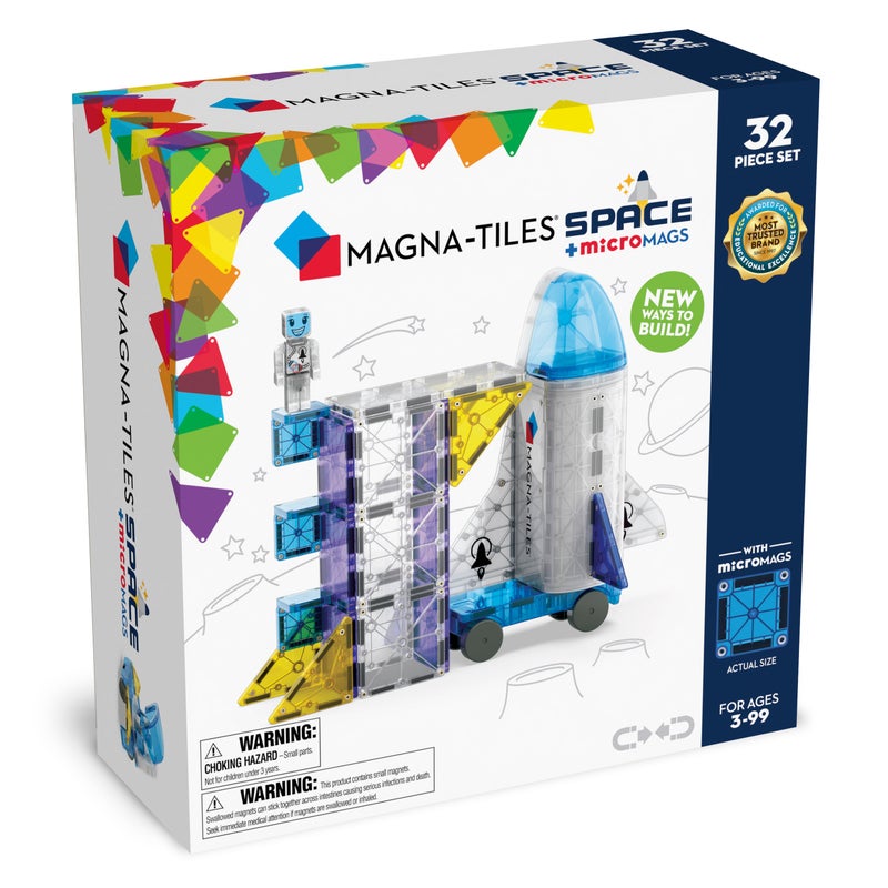 MAGNA-TILES مجموعة الفضاء 32 قطعة - Image 1