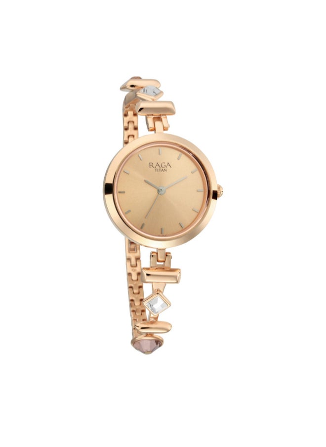 TITAN Women Analog Round Shape Stainless Steel Wrist Watch - 2606WM06 - 28 Mm  - Image 2