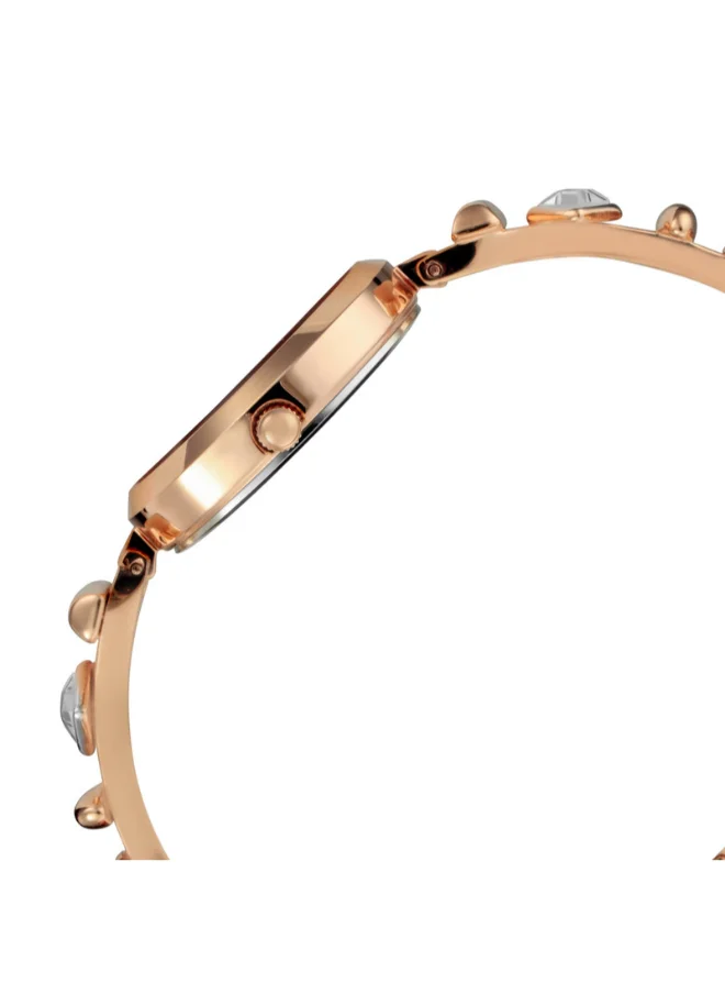 تيتان Women Analog Round Shape Stainless Steel Wrist Watch - 2606WM06 - 28 Mm