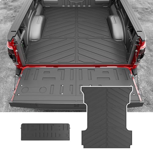 xipoqix 65FT Bed Mat Tailgate Mat Compatible with 20212026 Ford F150 Truck Bed Liner Tailgate Liner TPE All Weather Replacement for 20212025 2026 Ford F150 Accessories 65ft Bed MatTailgate Mat - Image 1