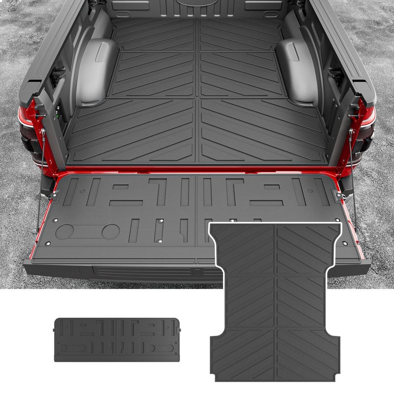 xipoqix 65FT Bed Mat Tailgate Mat Compatible with 20212026 Ford F150 Truck Bed Liner Tailgate Liner TPE All Weather Replacement for 20212025 2026 Ford F150 Accessories 65ft Bed MatTailgate Mat - Image 3