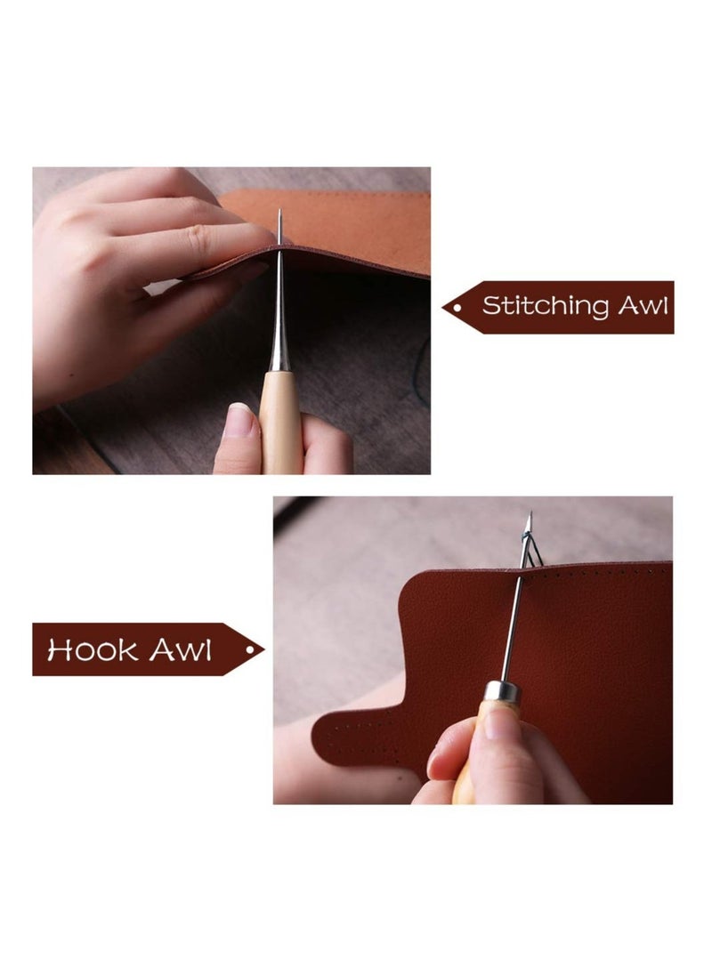 Leather Repair Kit 30 Pcs with Heavy Duty Needles for Upholstery Sewing and Leather Crafting - Image 5