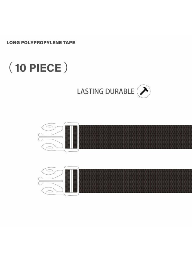 GOODSMANN Boat Cover Tie Down Kit, Durable Tie Down Straps, Tie Down and Trailering Straps 172cm Webbing Strap with a Male Buckle for 300D or 600D Boat Cover, 10 pcs 9921-0221-10 - Image 2