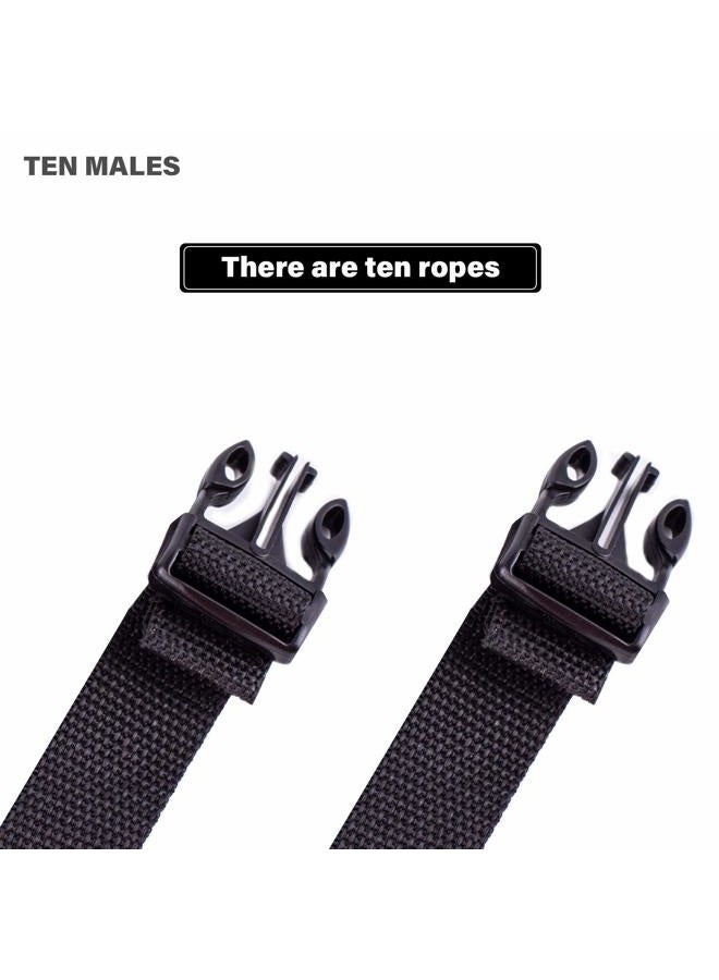GOODSMANN Boat Cover Tie Down Kit, Durable Tie Down Straps, Tie Down and Trailering Straps 172cm Webbing Strap with a Male Buckle for 300D or 600D Boat Cover, 10 pcs 9921-0221-10 - Image 4