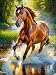 mrpwnle Horse Diamond Painting Kits for Adults Horse Diamond Art Kits for Adults Beginners 5D Round Full Drill Crafts Gem Art Painting Kits for Home Decor Gifts12x16 inch - Image 2