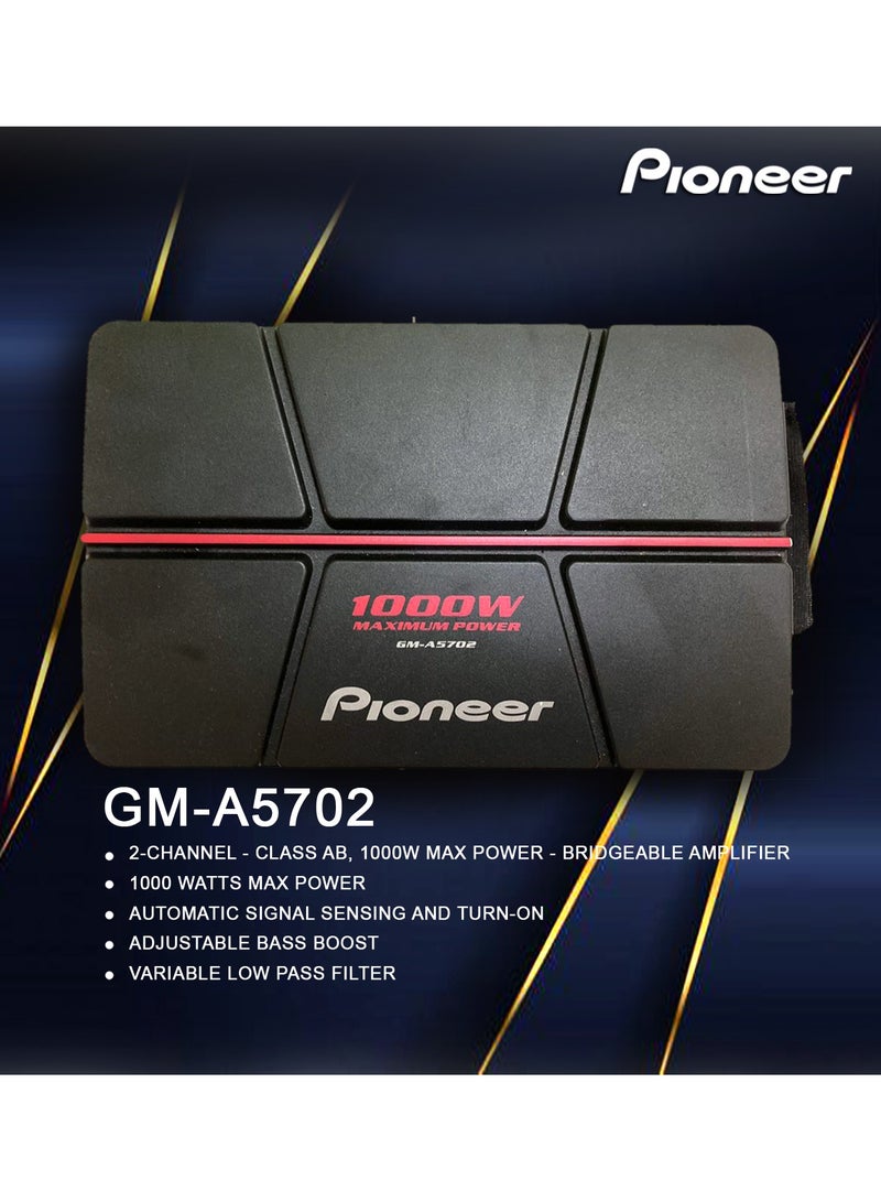 Pioneer Pioneer Gm-A5702 2 Channel Bridgeable Amplifier With Bass Boost  - Image 2