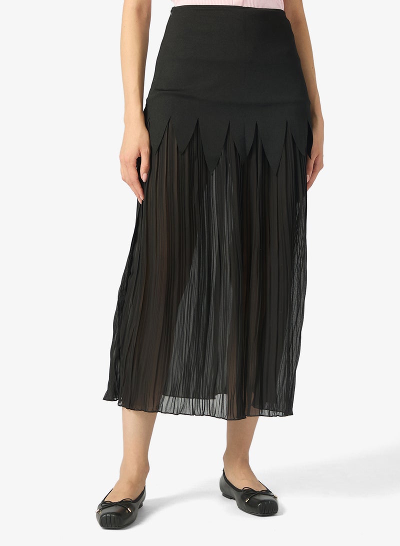 ELLA Skirt With Sheer Hem - Image 1