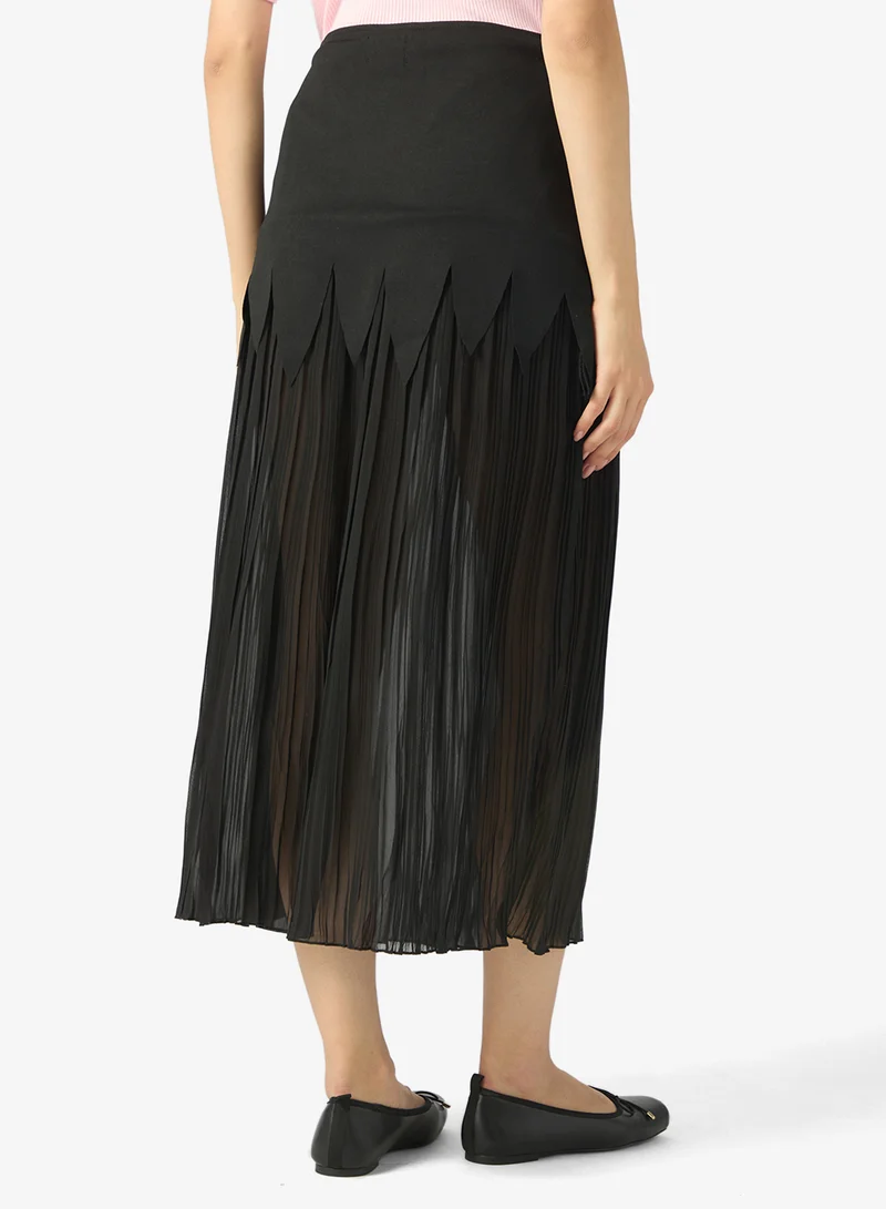 ELLA Skirt With Sheer Hem